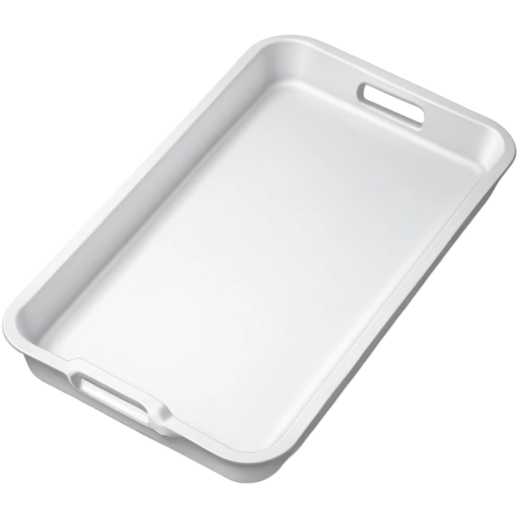 A white styrofoam tray (bandeja de isopor) emoji