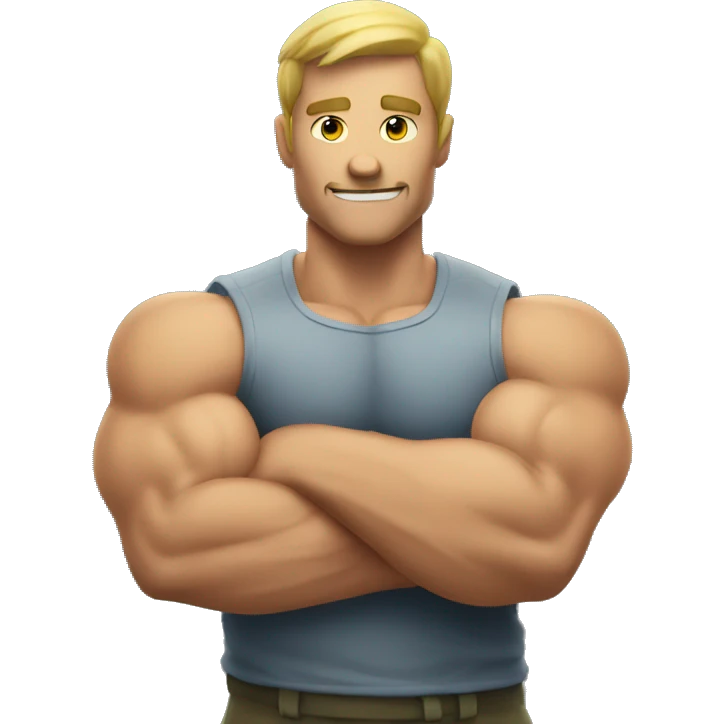 Bicep flexing man emoji