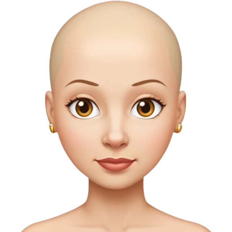 대머리 여자 emoji