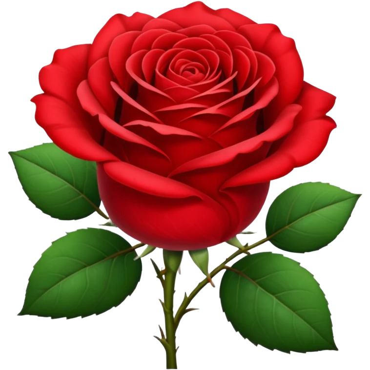 A red rose emoji