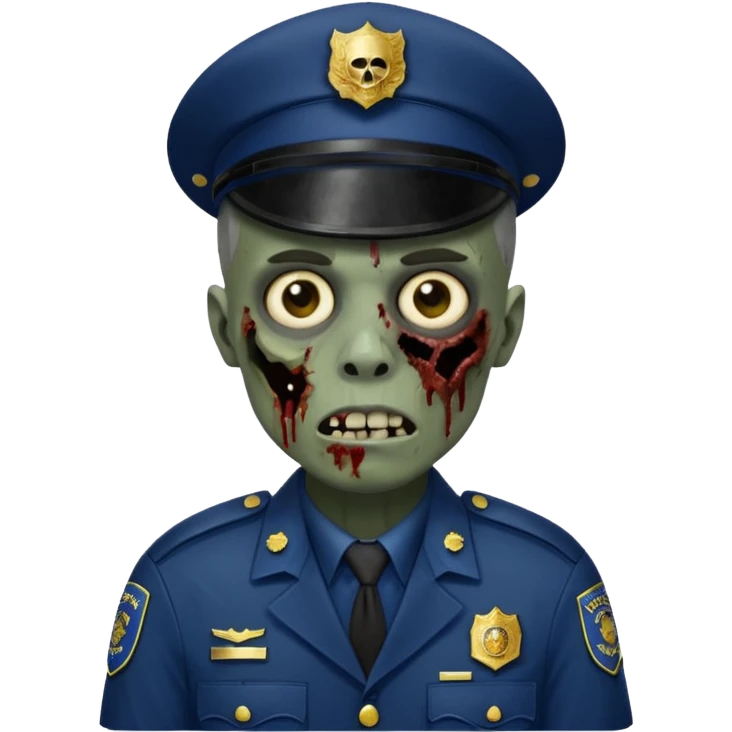 zenci police zombi  emoji