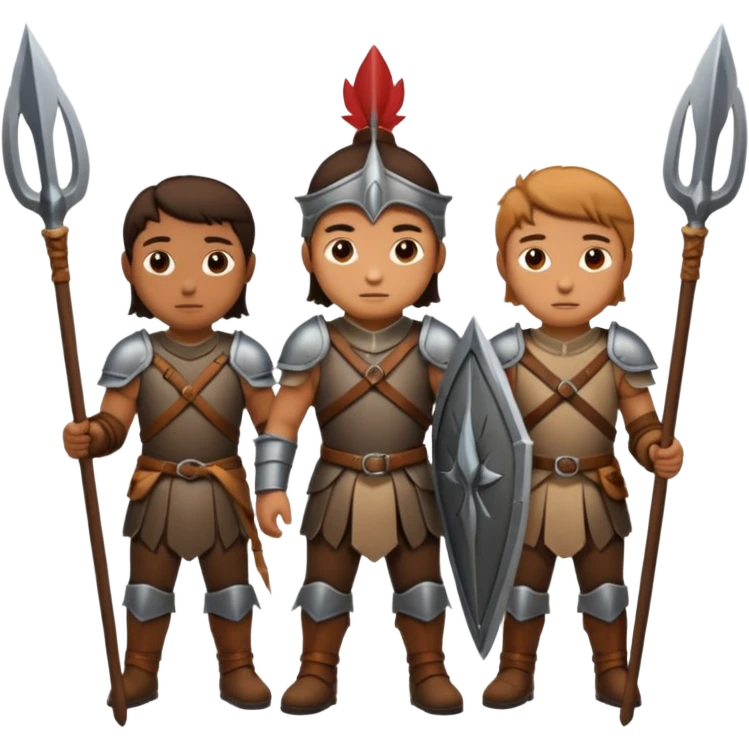 Hunters in ancient times emoji
