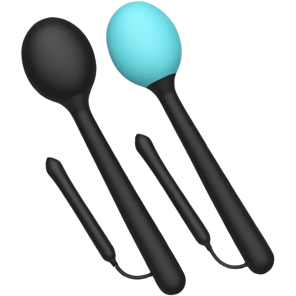 two black wand vibrators emoji