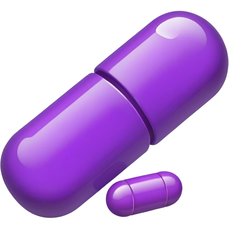 Purple pharma product emoji