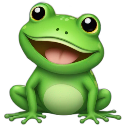 frog with a pride flag emoji