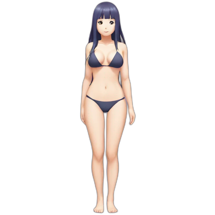 hinata hyuga full body pawg micro bikini back focus emoji