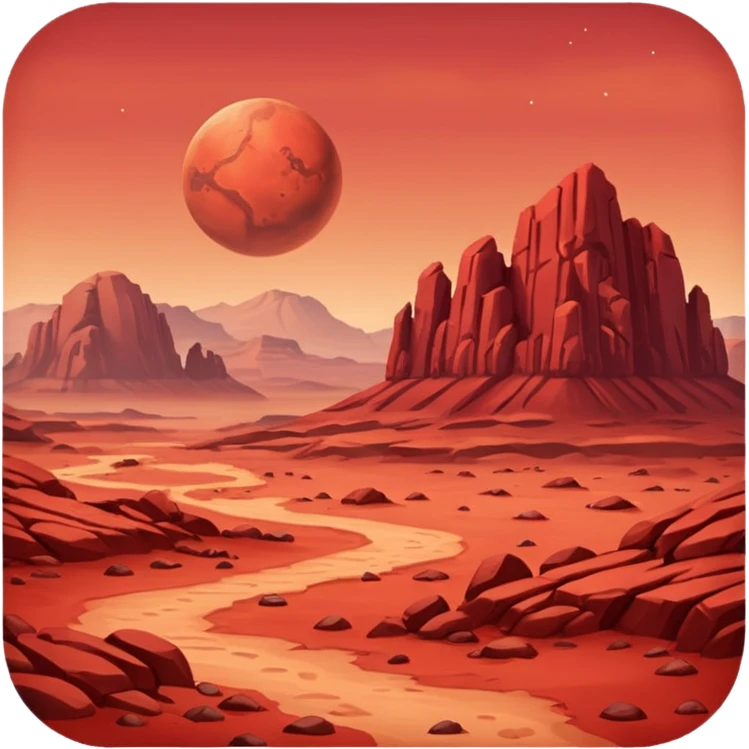 Mars planet emoji