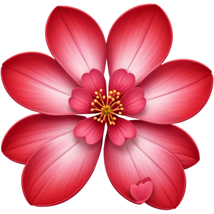 red 5-petal sakura emoji