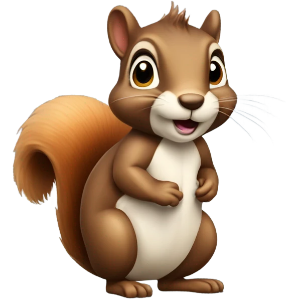 squirrel ready for a  emoji