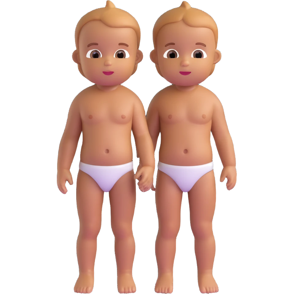 full body tanned baby emoji