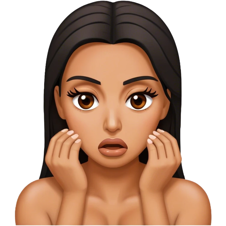 kim k ugly crying emoji