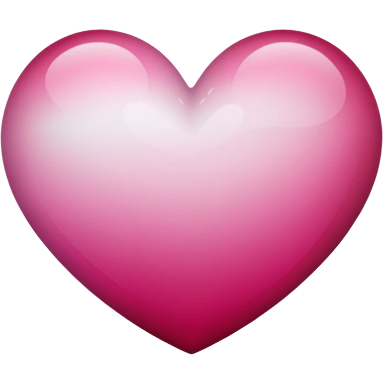 Pink, white, maroon gradient heart emoji