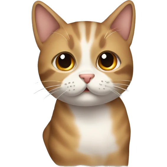 Gato às riscas castanho  emoji