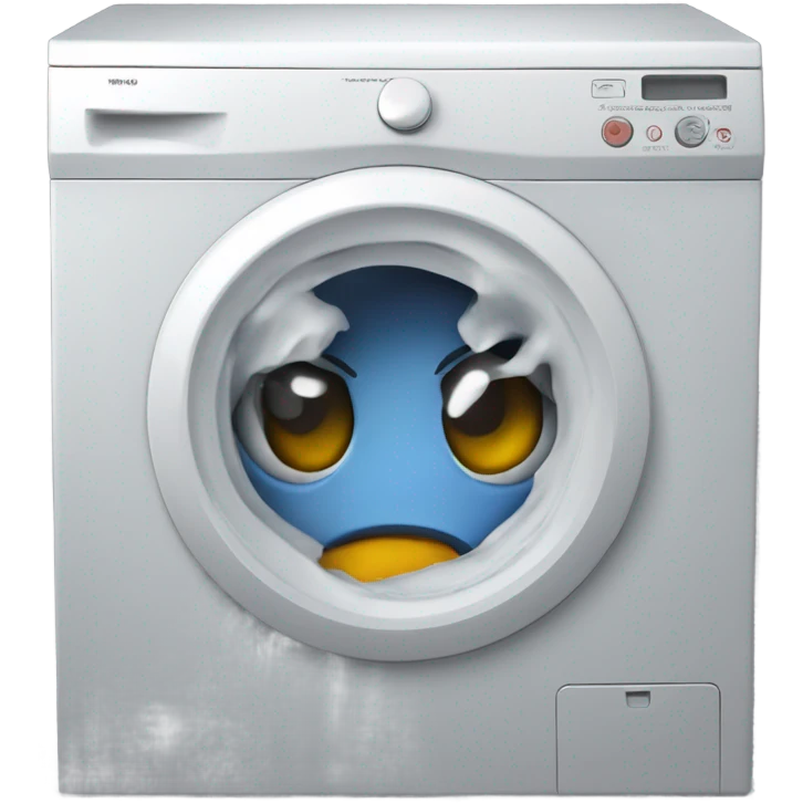 Stuck in washing machine emoji
