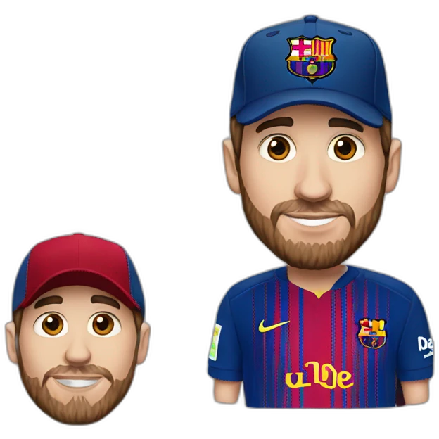 messi con gorra emoji