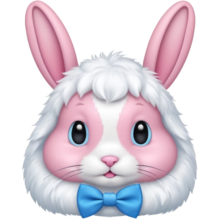 pink bunny with bowtie emoji