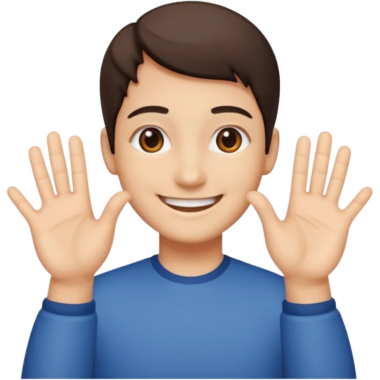 Mixe des emojis 🫴🏽🫳🏽😊6️⃣7️⃣77 emoji