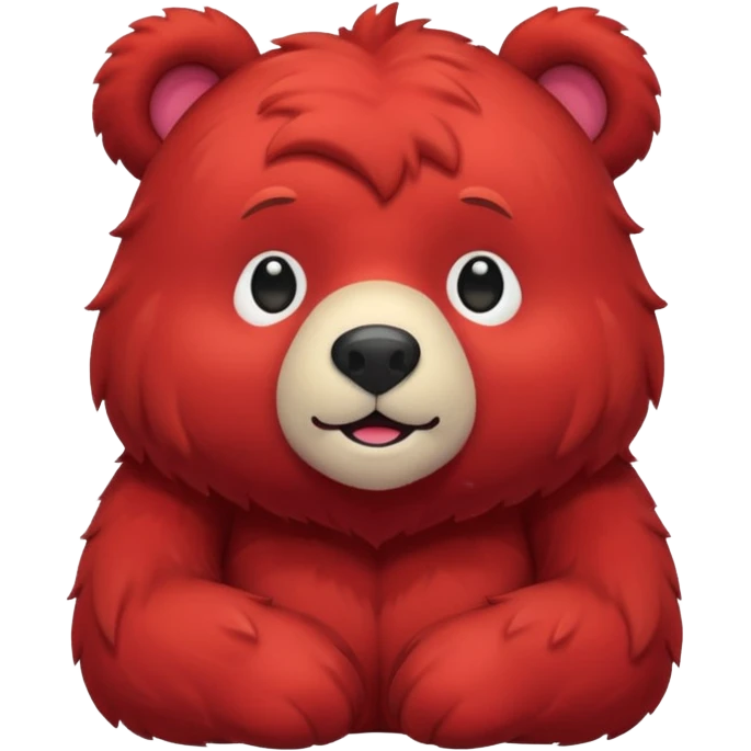 red bear emoji