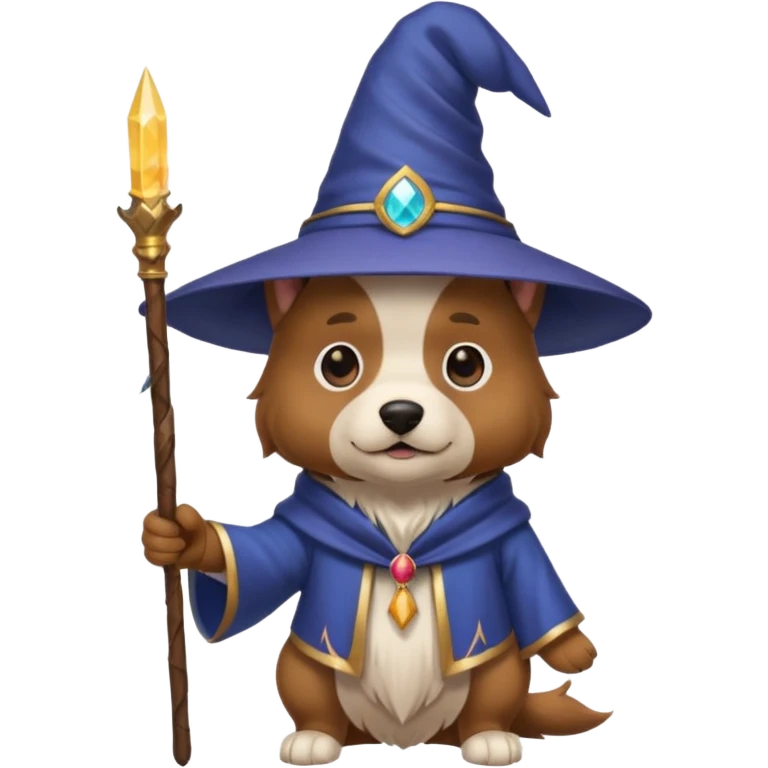 Dog wizard emoji