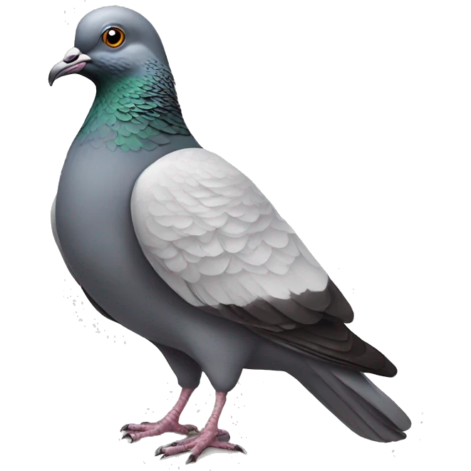 hipster pigeon emoji