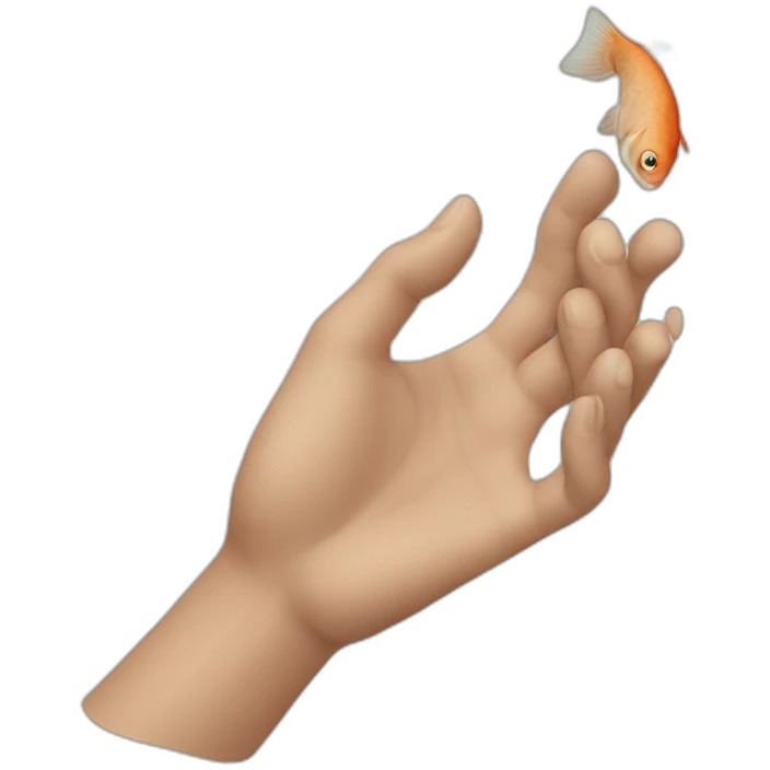 fish-hand-leg emoji