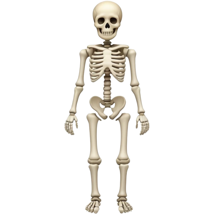 horror skeleton full body dead emoji