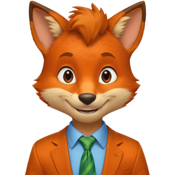 Nick Wilde from the Zootopia Disney movie emoji