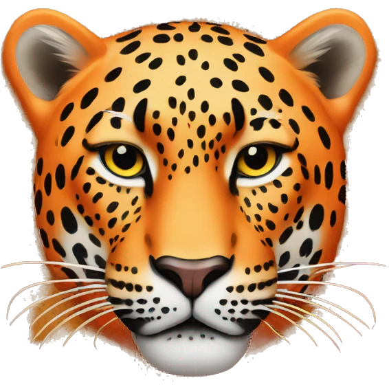 orange leopard with nike logo emoji