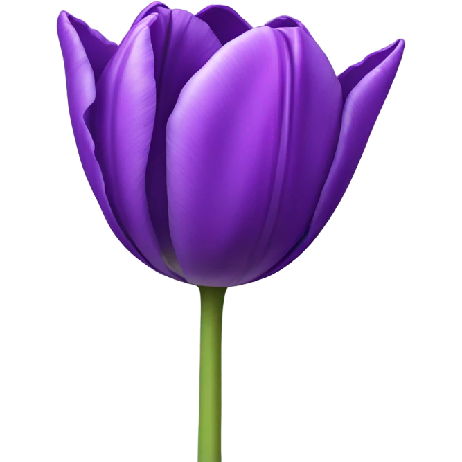 Purple tulip emoji