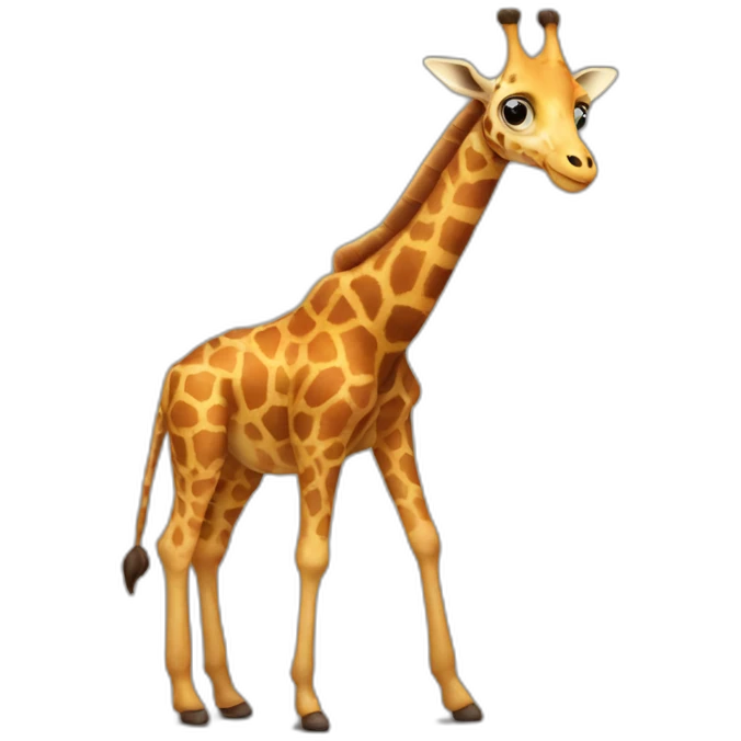giraffe that looks like an ant emoji