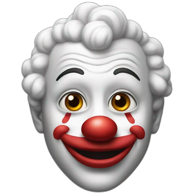 clown hyper realistic emoji