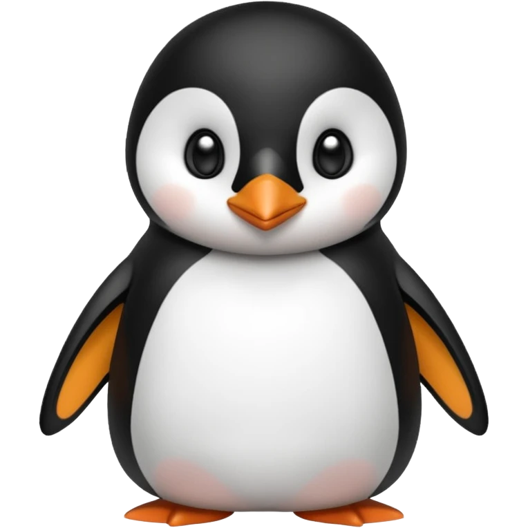 Create a penguin in love emoji