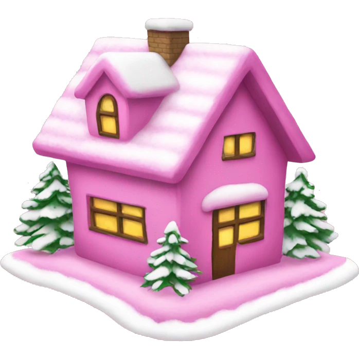 Pink Christmas emoji