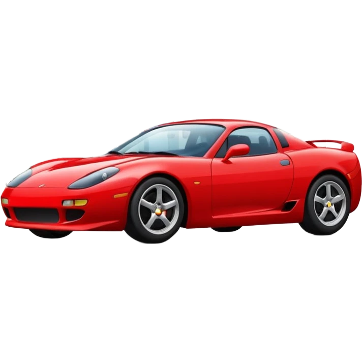 car sport in front of a house emoji