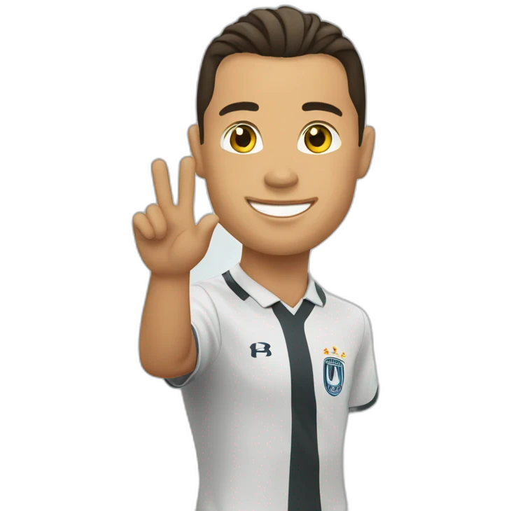 Christiano Ronaldo waving emoji