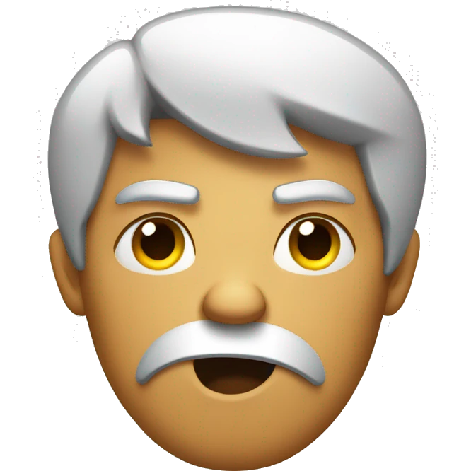 angry thinking face emoji