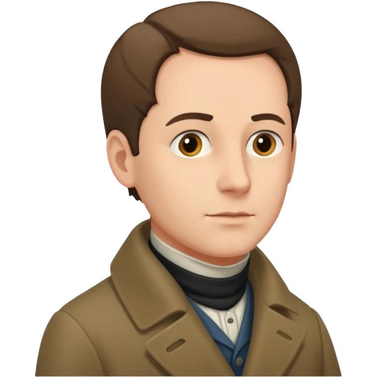 Johann Gottlieb Fichte three-quarter view emoji