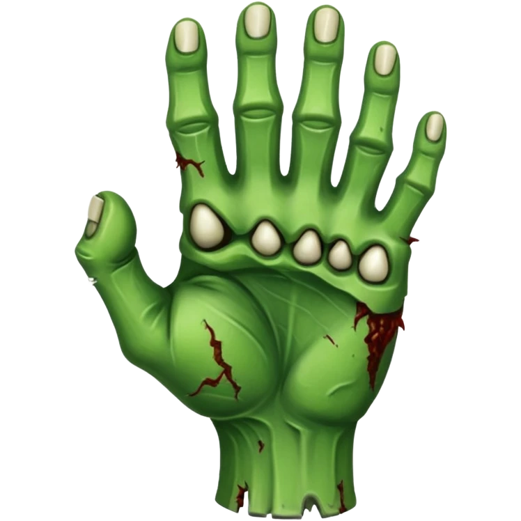 zombie hand fist emoji