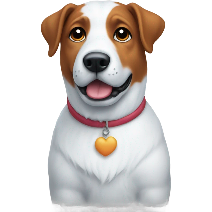 snowman but it’s a dog emoji