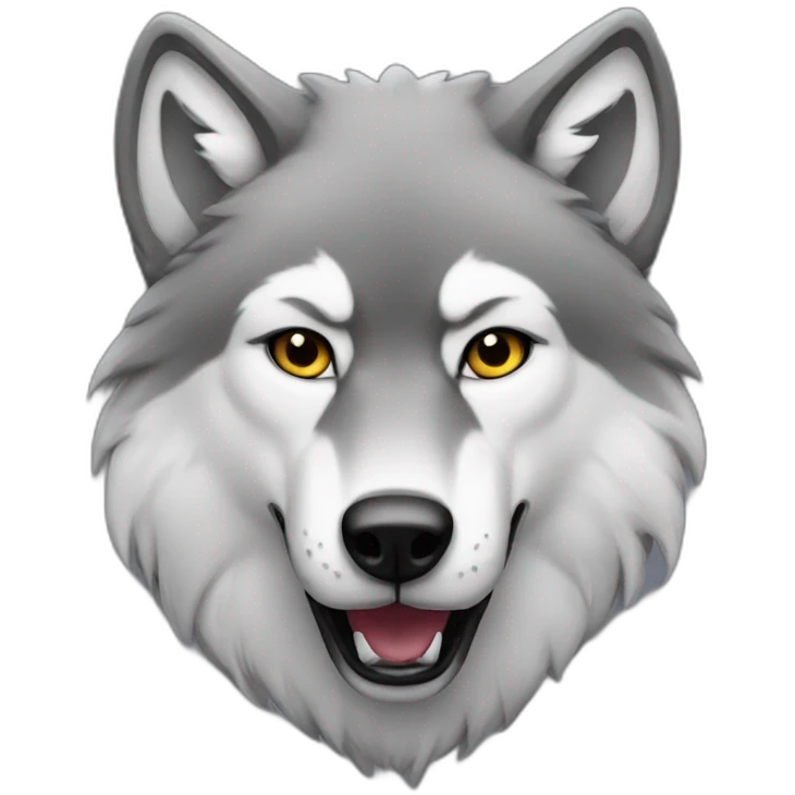 Alpha wolf emoji