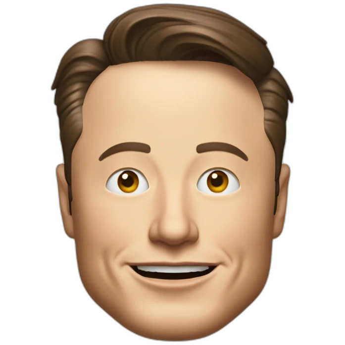 Elon Musk buvant de la bière emoji