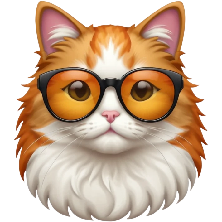 Cat wearing sunglasses emoji
