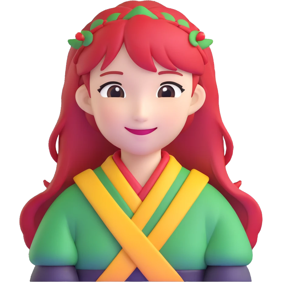Hong Meiling smiling emoji