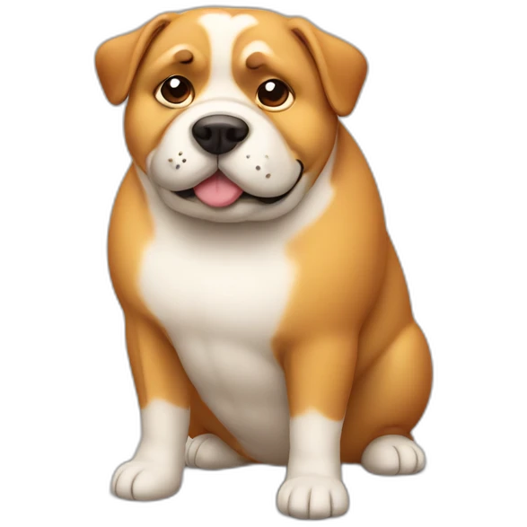 fat dog emoji