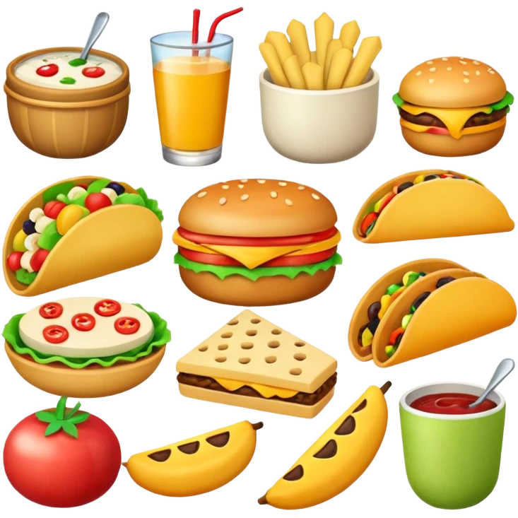 create some lunch emojis for slack emoji