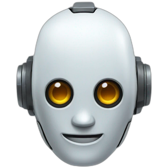 un robot emoji