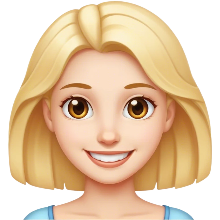 portrait of smiling girl emoji