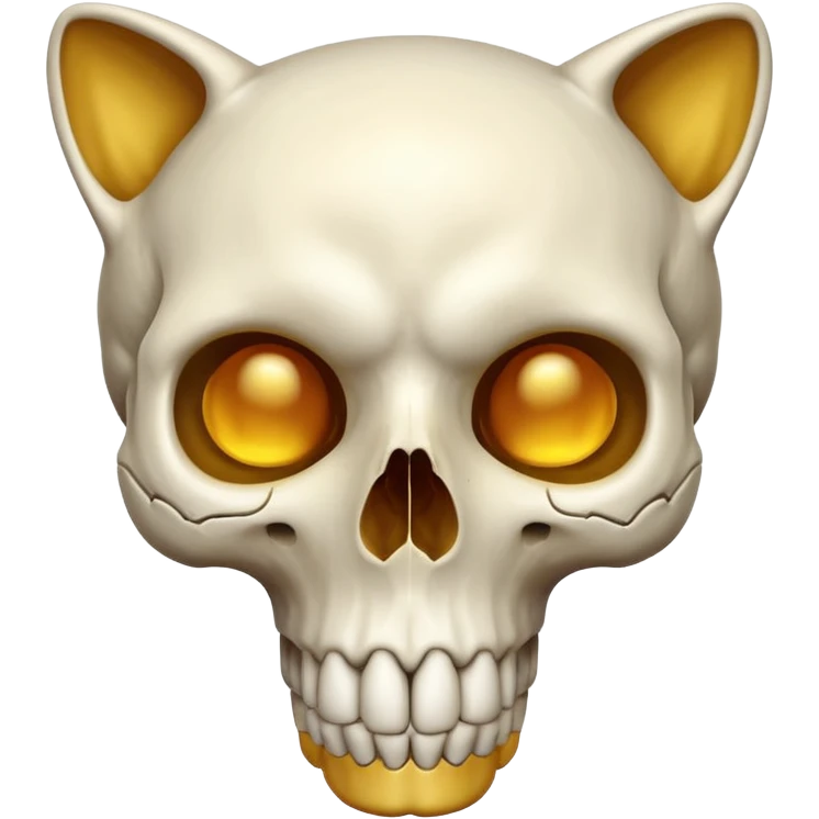 Feline skull emoji