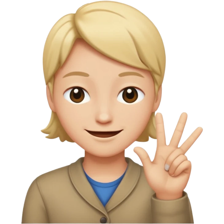 one eye close like giving a blink with hand pointed  emoji