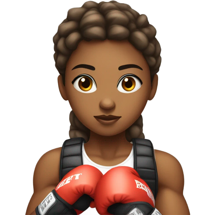 Girl boxing emoji